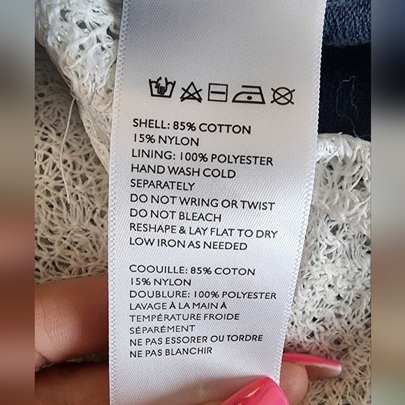 Anthropologie Moth Layered Sleeveless Knit Sweater Vest Top W/ Lace Trim XS. - Picture 6 of 7